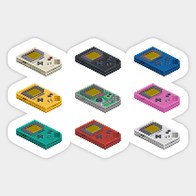 Gameboy Original Pixel Art Sticker by arcadeperfect